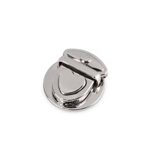 Sada zapínania na kabelku 30x32 mm srdce - 1 sada | Mimib