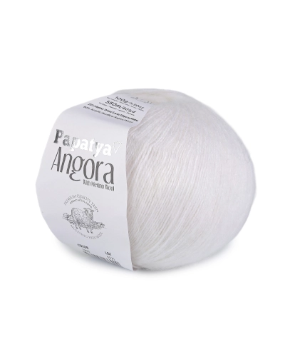 Pletacia priadza Papatya Angora 100 g - 1 ks | Mimib