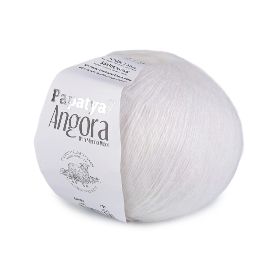 Pletacia priadza Papatya Angora 100 g - 1 ks | Mimib