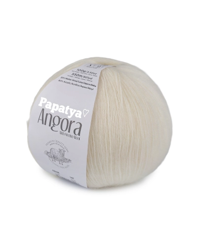 Pletacia priadza Papatya Angora 100 g - 1 ks | Mimib