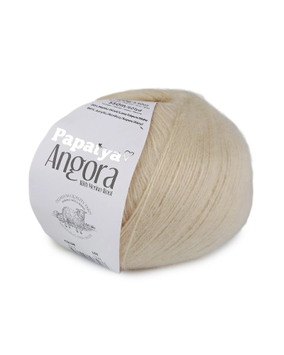 Pletacia priadza Papatya Angora 100 g - 1 ks | Mimib