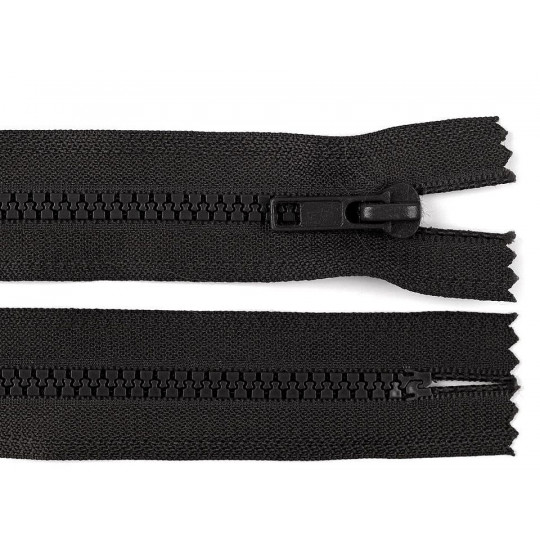 Zips kosticový šírka 5 mm dĺžka 18 cm čierny | Mimib