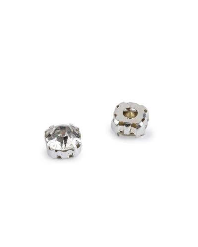 Našívacie šatóny / štras v puzdre / kotlíku Ø6, 7, 8 mm - 10 ks | Mimib