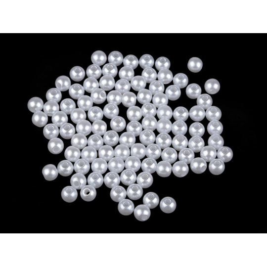 Plastové koráliky Ø6, 8, 10, 12 mm dekoračné - 30 g | Mimib