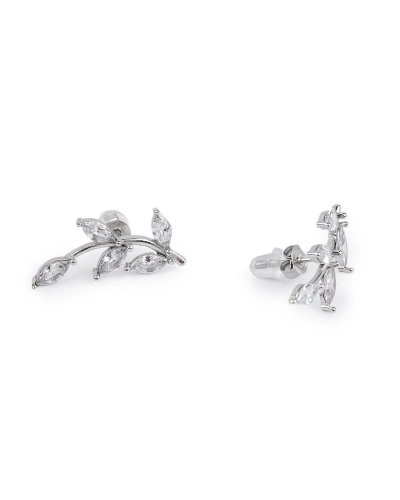 Náušnice z nerezovej ocele s brúsenými kamienkami - 1 pár | Mimib