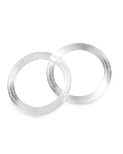 Plastový kruh / ucho na mini kabelky transparent Ø8 cm - 10 ks | Mimib