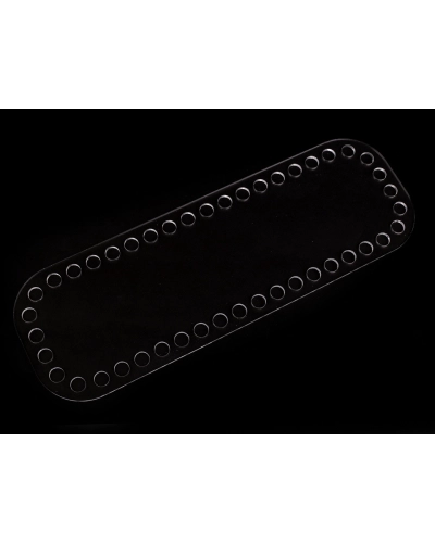 Plastové dno na háčkovanie / výrobu košíkov 10x30 cm - 1 ks | Mimib