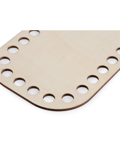 Drevené dno na háčkovanie / výrobu košíkov 10x30 cm - 1 ks | Mimib
