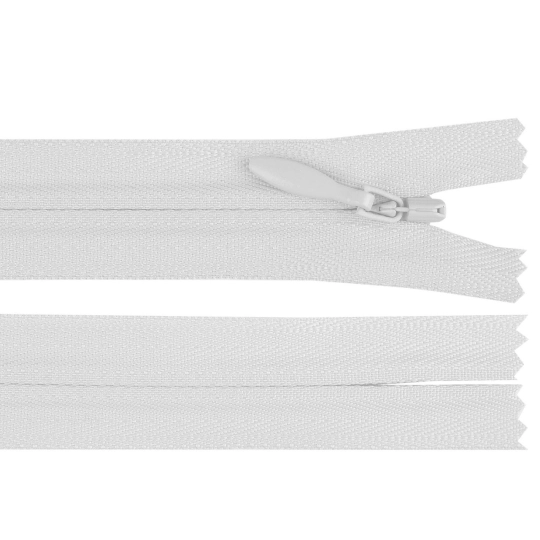 Špirálový zips skrytý YKK No 4 dĺžka 65 cm - 1 ks | Mimib