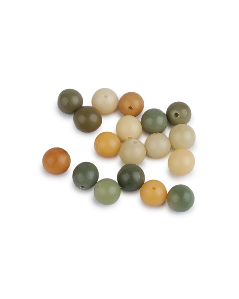 Plastové koráliky prírodný vzhľad Ø11, 12, 13 mm - 20 g | Mimib
