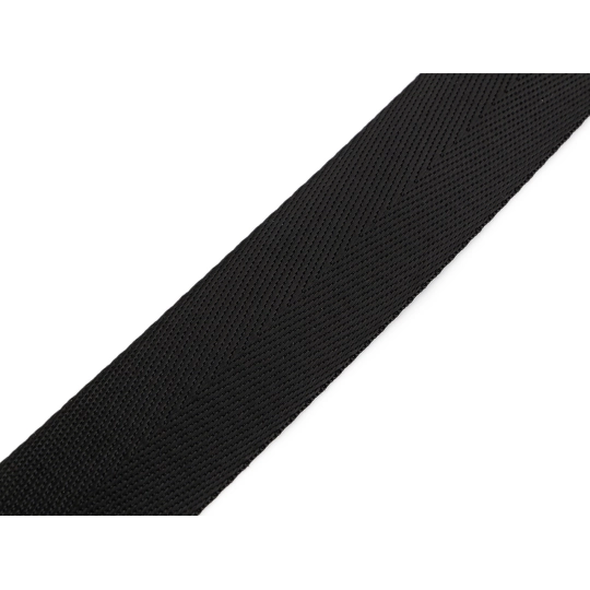 Hladký popruh s leskom šírka 32 mm - 1 m | Mimib