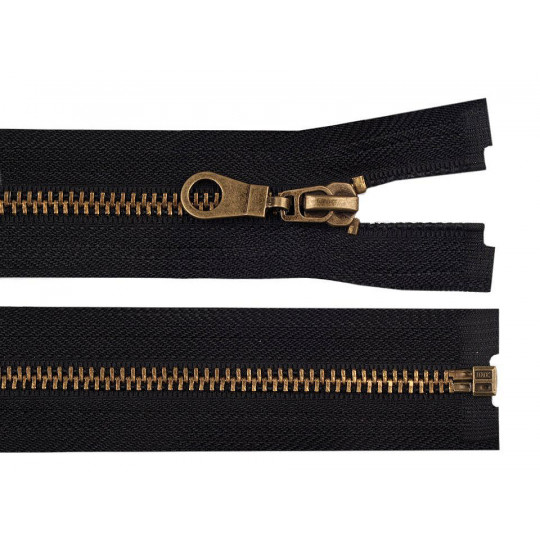 Staromosadzný zips šírka 6 mm dĺžka 50 cm bundový | Mimib