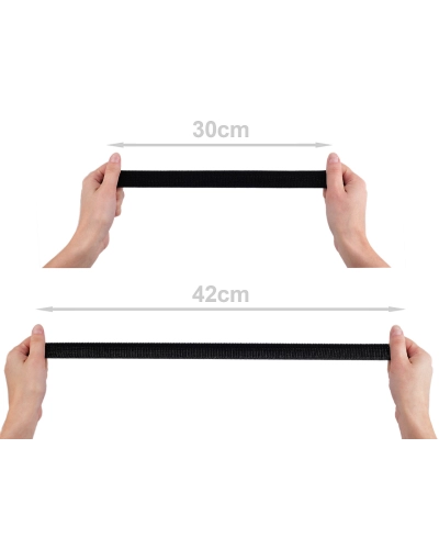 Suchý zips plyš šírka 26 mm elastický - 1 m | Mimib
