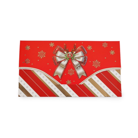 Vianočná papierová obálka 9x16 cm - 1 ks | Mimib