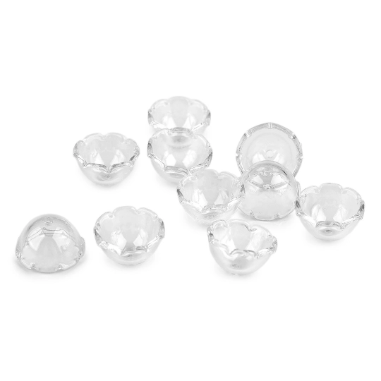 Plastové koráliky kvetný kalich veľký 13x22 mm - 10 ks | Mimib