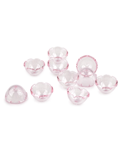 Plastové koráliky kvetný kalich veľký 13x22 mm - 10 ks | Mimib