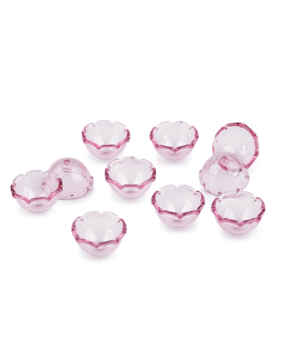Plastové koráliky kvetný kalich veľký 13x22 mm - 10 ks | Mimib