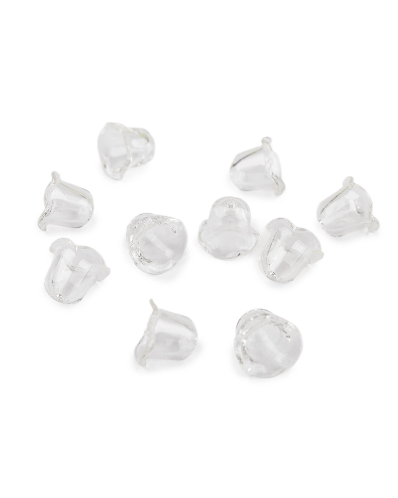 Plastové koráliky kvetný kalich malý 14x18 mm - 10 ks | Mimib