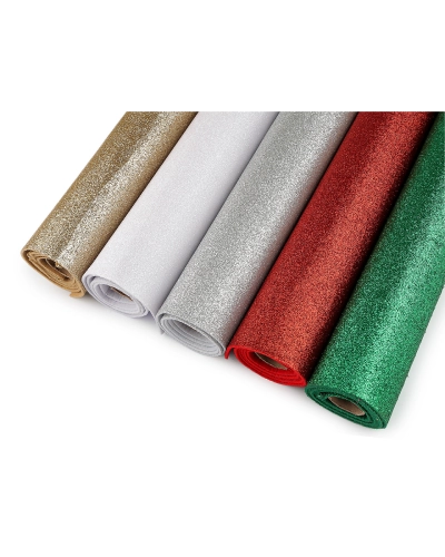 Glitrový filc / plsť na rolke 45x100 cm - 1 ks | Mimib