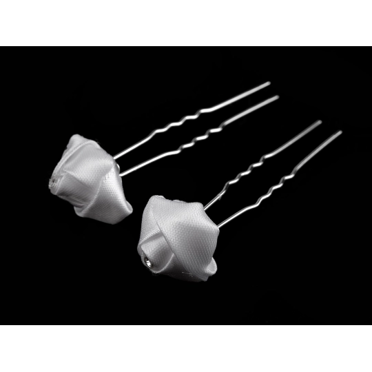 Vlásenka saténová ruža Ø20 mm - 4 ks | Mimib
