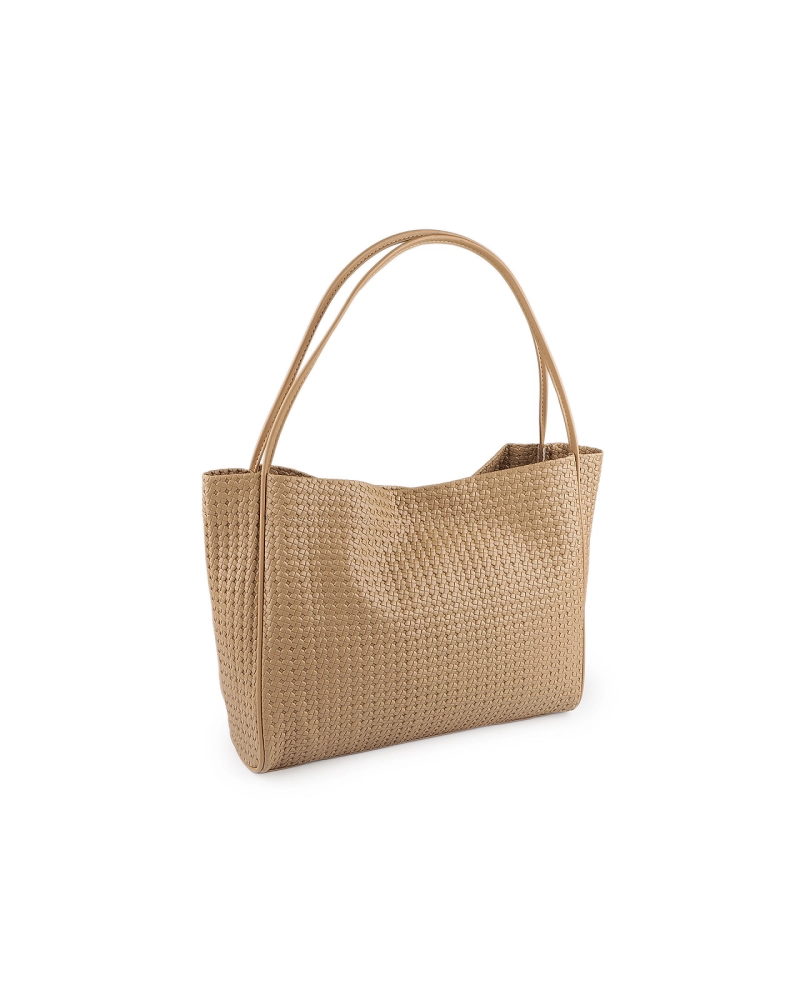 Veľká dámska taška prepletaná s puzdrom 39x31 cm - 1 ks | Mimib
