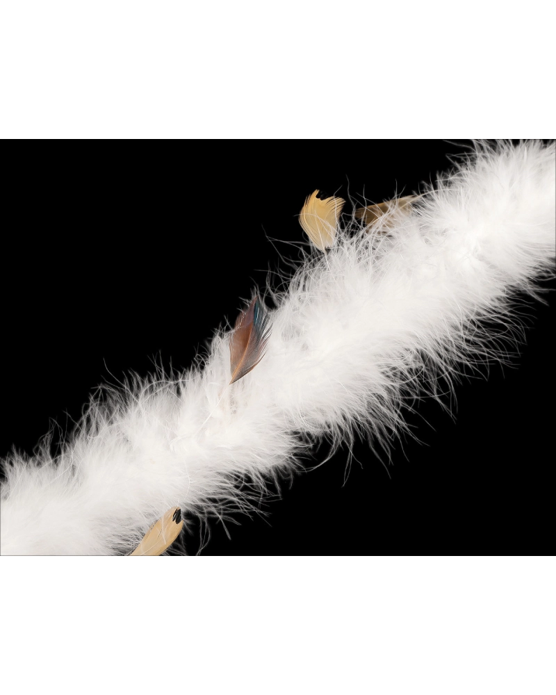 Boa labutienka s ozdobnými pierkami 27 g dĺžka 2 m - 1 ks | Mimib