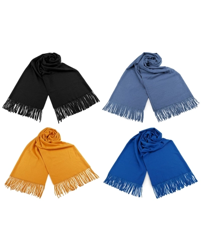 Šatka / šál typu pashmina so strapcami 70x185 cm - 1 ks | Mimib