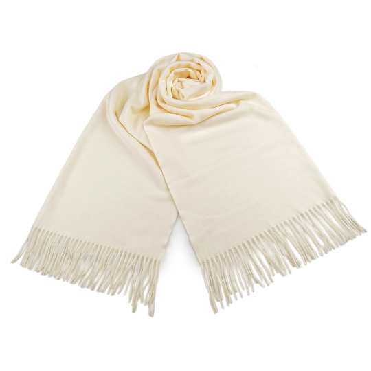 Šatka / šál typu pashmina so strapcami 70x185 cm - 1 ks | Mimib