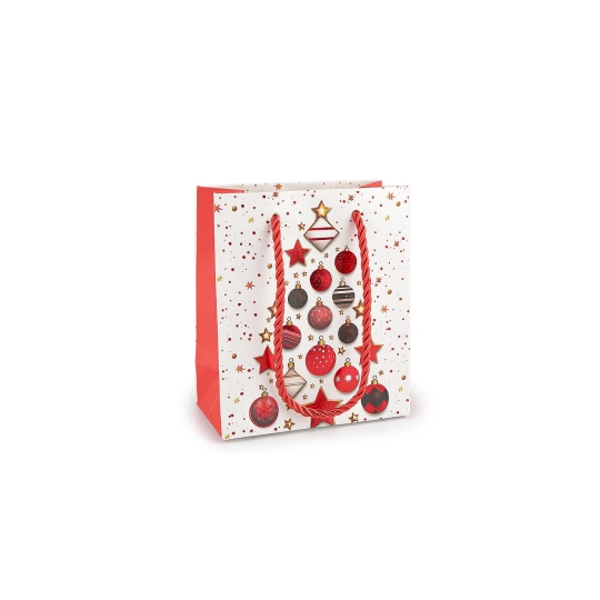 Vianočná darčeková taška 12x14 cm - 1 ks | Mimib