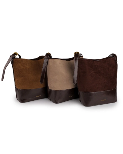 Kabelka imitácia brúsená koža s puzdrom 32x28 cm - 1 ks | Mimib