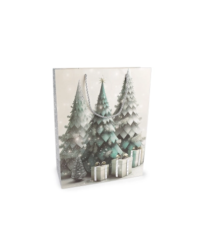 Vianočná darčeková taška 25,5x32 cm - 1 ks | Mimib