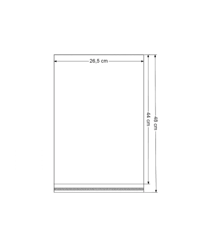 PP vrecká s lepiacou klopou 26,5x44 cm - 200 ks | Mimib