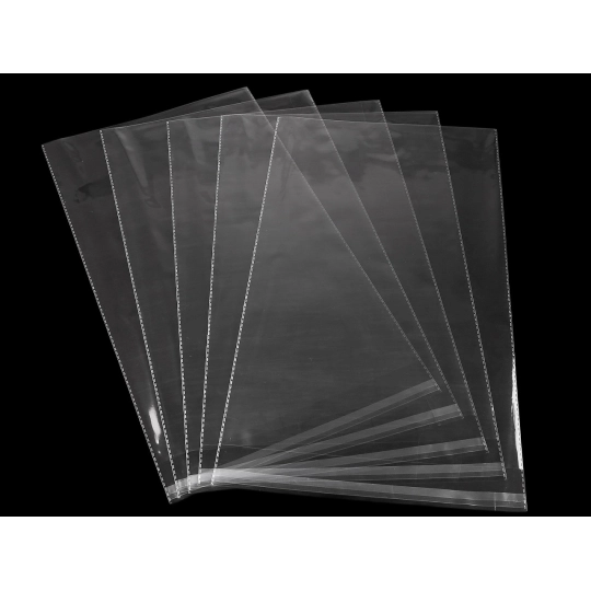 PP vrecká s lepiacou klopou 26,5x44 cm - 200 ks | Mimib