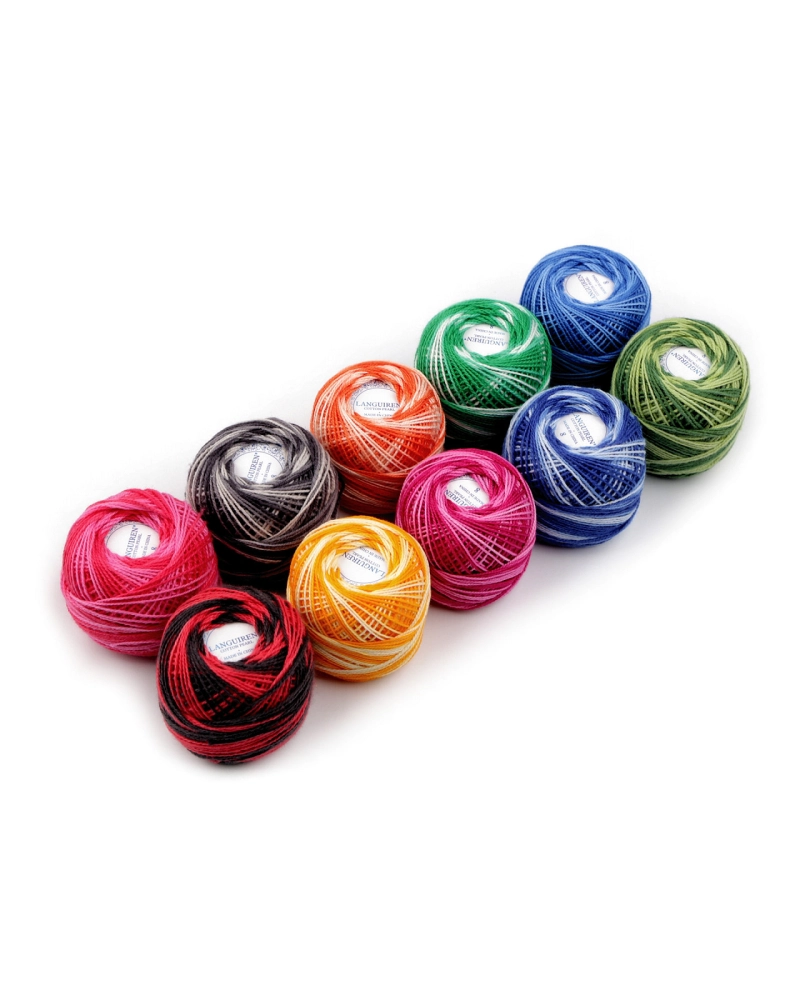 Bavlnená priadza ombré 10 g - 10 ks | Mimib