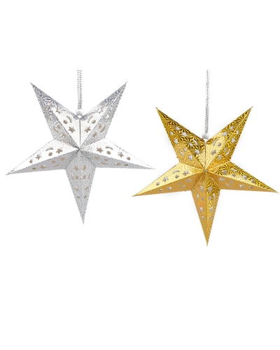 Vianočná papierová hviezda 3D - 1 ks | Mimib