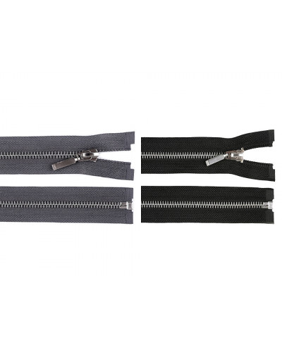 Kovový zips šírka 6 mm dĺžka 75 cm | Mimib