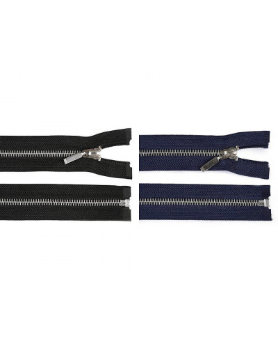 Kovový zips šírka 6 mm dĺžka 80 cm | Mimib