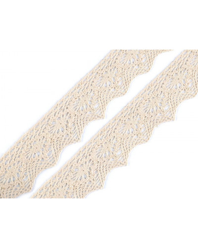 Čipka paličkovaná šírka 46 mm | Mimib