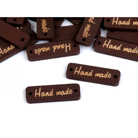 Drevená ceduľka / ozdoba Handmade 10x30 mm | Mimib