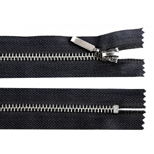 Kovový zips šírka 6 mm dĺžka 16 cm (jeansový) | Mimib