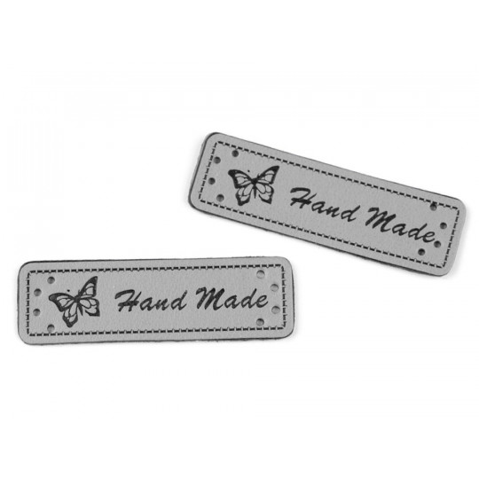 Eko koža ceduľka / ozdoba / nášivka Handmade 15x50 mm | Mimib