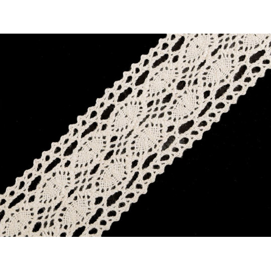 Čipka / vsádka paličkovaná šírka 40 mm | Mimib