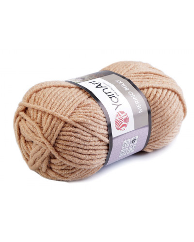 Pletacia priadza Merino hrčky 100 g | Mimib