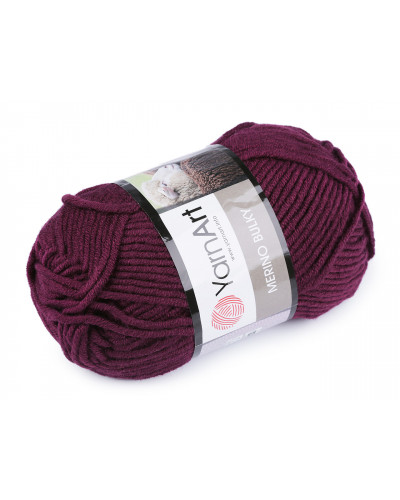 Pletacia priadza Merino hrčky 100 g | Mimib