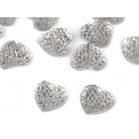 Brúsené srdce a kamienky k nalepeniu | Mimib