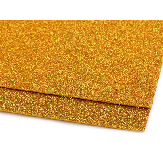 Penová guma Moosgummi s glitrami 20x30 cm | Mimib