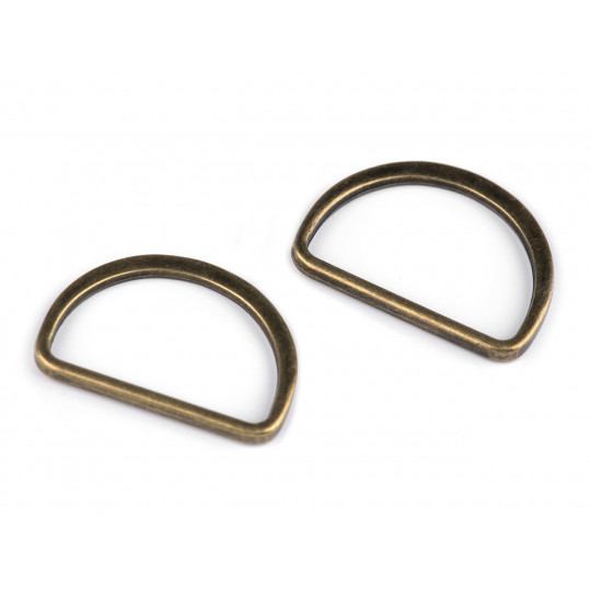 Polokrúžok na textilné opasky šírka 30 mm plochý | Mimib