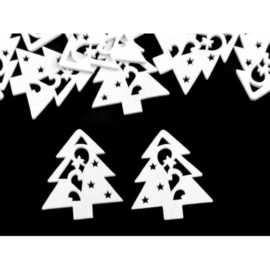 Drevená vianočná hviezda, srdce, stromček | Mimib