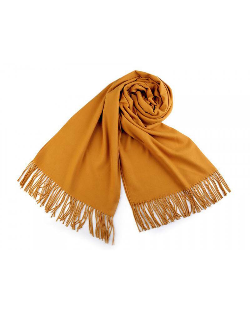 Šatka / šál typu pashmina so strapcami 65x180 cm | Mimib