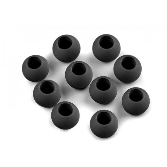Plastové korálky  matné s veľkým prievlakom / plavkové 10x12 mm | Mimib